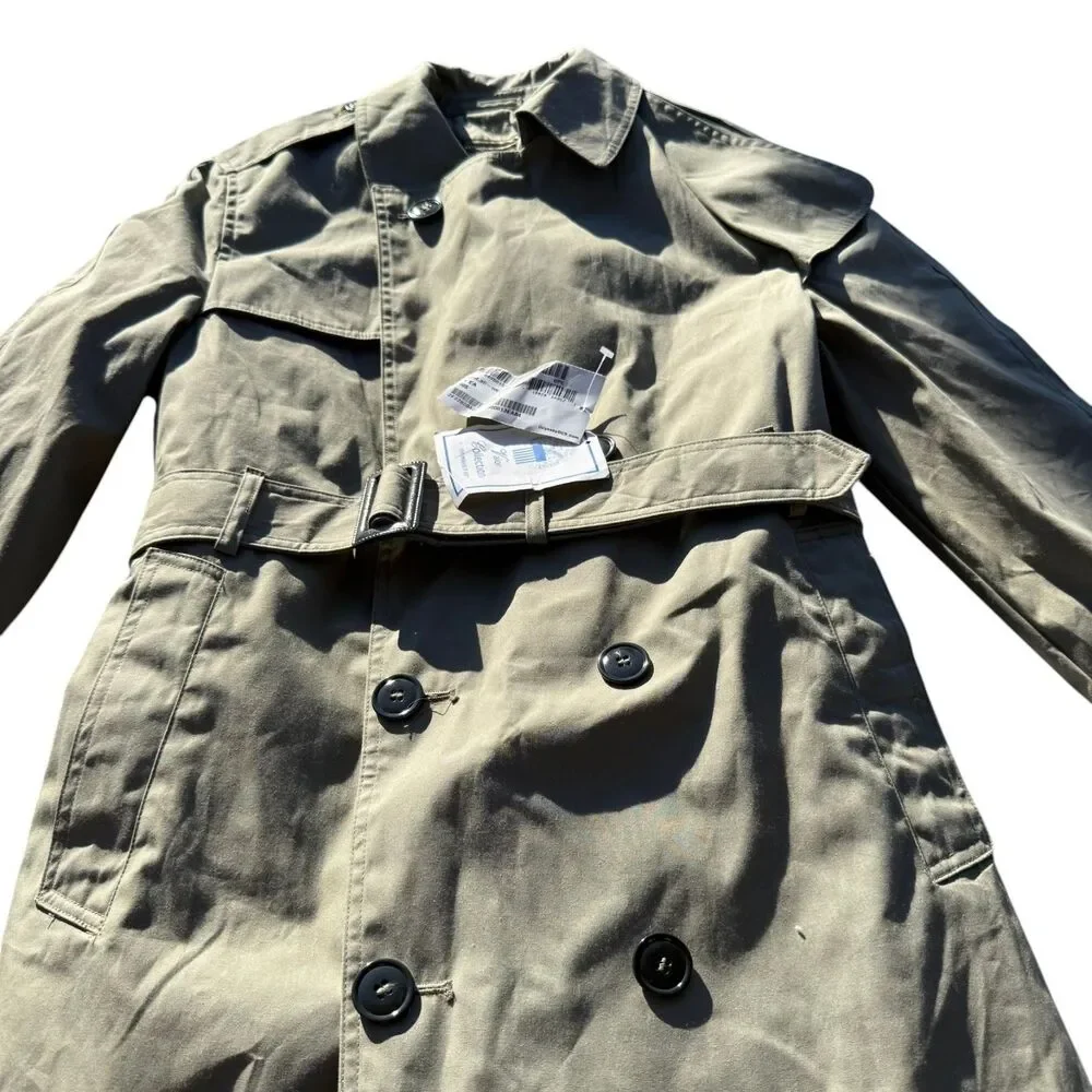 Vintage Defense Logistics Agency Valor Collection All Weather Trench Coat 40S US